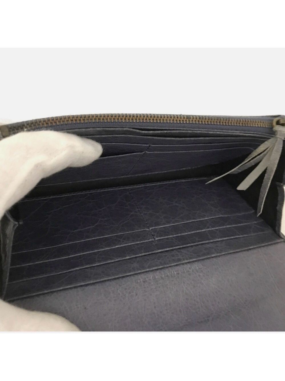 BALENCIAGA Classic Continental Leather Long Bifold Wallet Excellent Condition - Picture 6 of 8